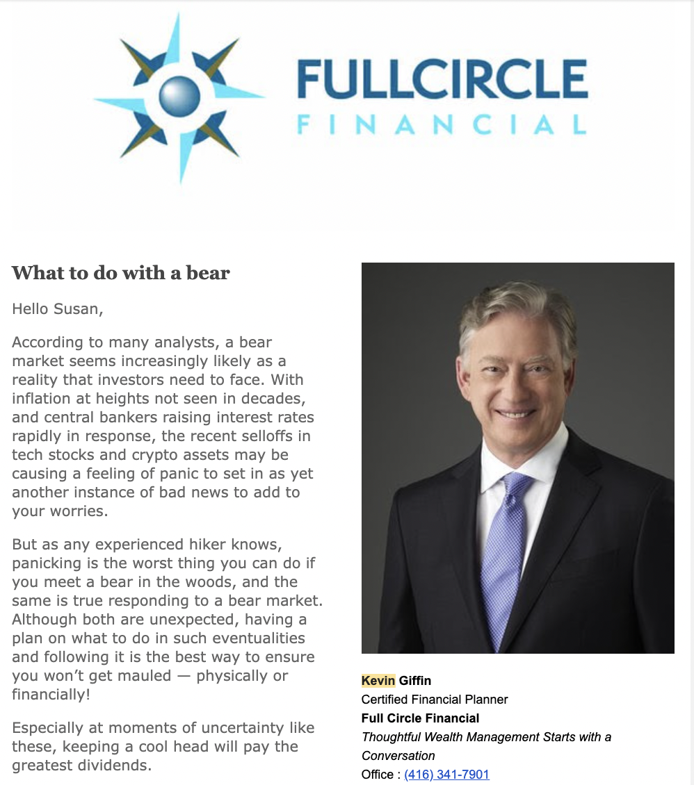 Full Circle Financial Newsletter image